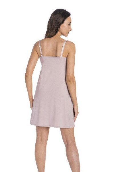 Домашняя сорочка из кружев и трикотажа с бюстье Teyli 2174/170,176 какао - фото 2