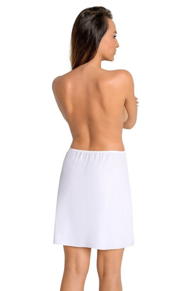Белая юбка из трикотажа с разрезом спереди и эластичной тесьмой Teyli 2113/170,176 белый - фото 2