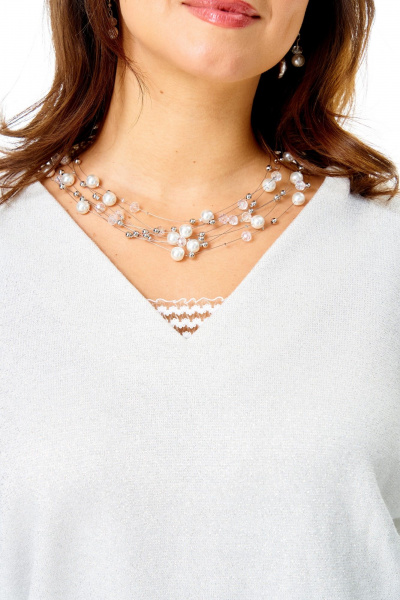 Джемпер T&N 7730 белый - фото 3