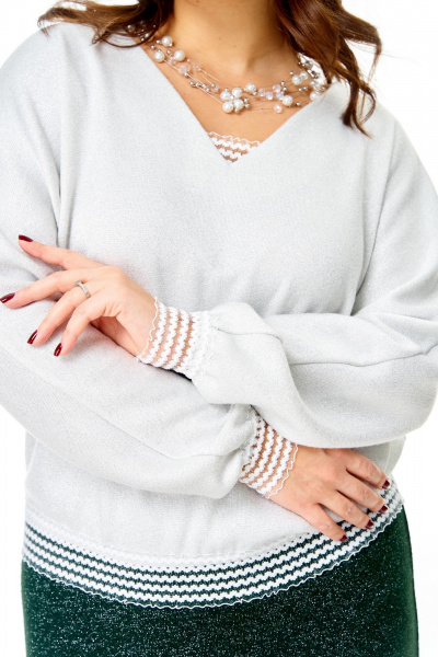 Джемпер T&N 7730 белый - фото 2