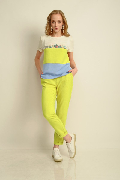 Блуза, брюки MAX 5-010 лимон - фото 1