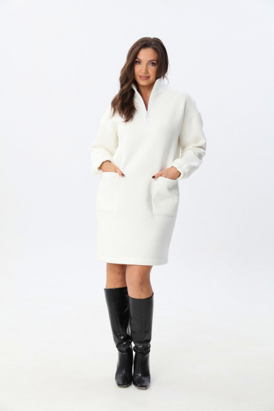 Платье ICY Street 25ICY107М-3 молочный - фото 1