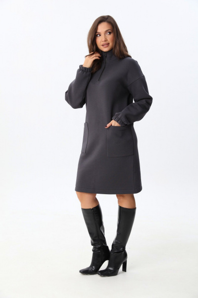 Платье ICY Street 25ICY107Г-3 графит - фото 2