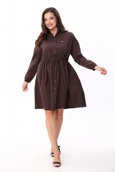 Платье ICY Street 25ICY094Ш-3 шоколад - фото 6