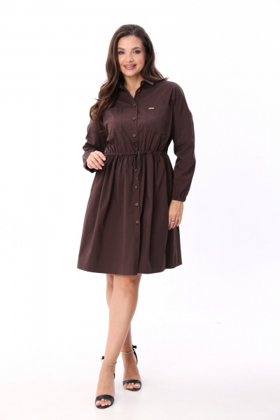 Платье ICY Street 25ICY094Ш-3 шоколад - фото 5