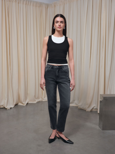 Брюки CONTE CON-847 washed black - фото 1