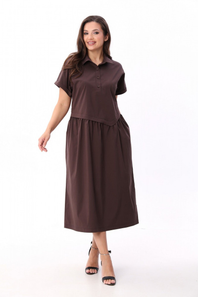 Платье ICY Street 25ICY087Ш шоколад - фото 1