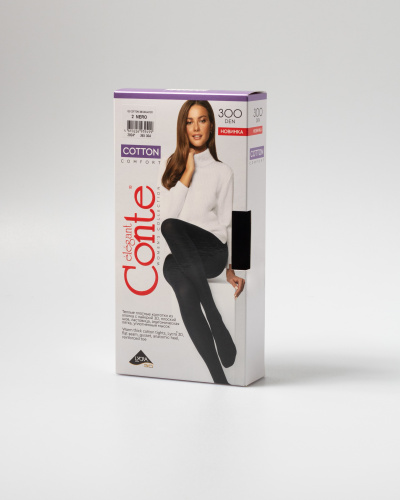 Колготки CONTE ELEGANT COTTON 300 nero 24С-87СП - фото 8