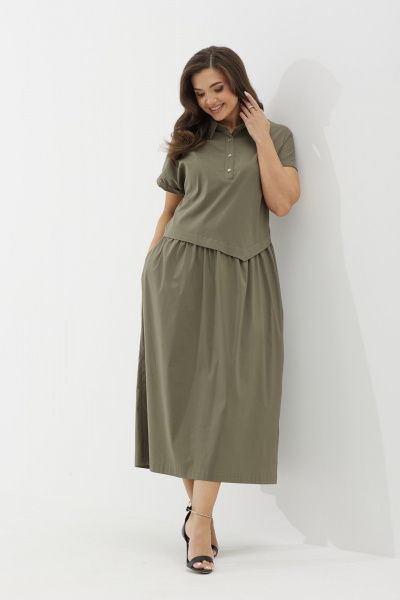 Платье ICY Street 25ICY087Х хаки - фото 2