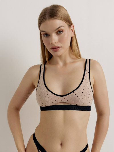 Трусы CONTE PRINT DOTS LBE 2541 cappuccino-black 22С-2554ТСП - фото 2