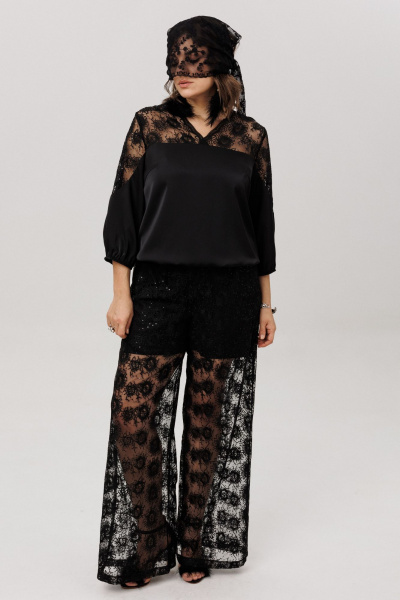 Блуза Anelli 1790 черный_бриллиант - фото 9