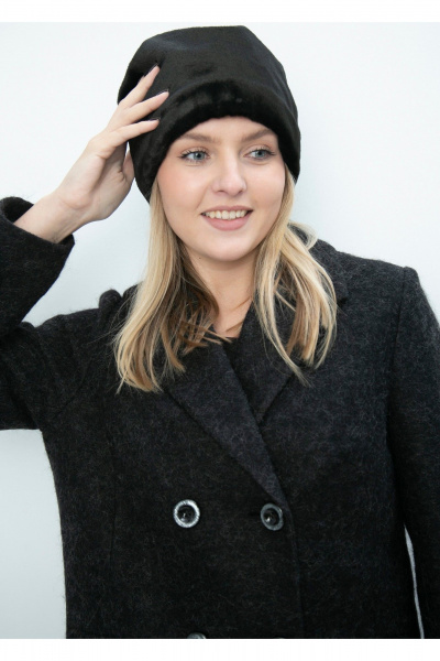 Шапка Полинушка 912м черный - фото 1