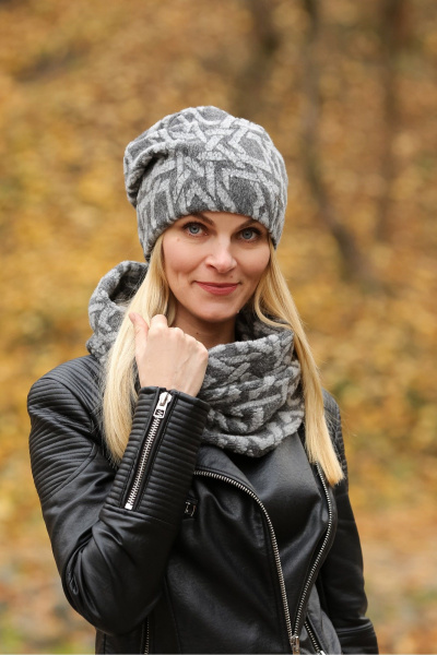 Шапка Полинушка 952 серый - фото 1