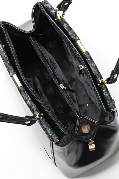 Сумка Galanteya 8015.25с2577к45 черный/зелен - фото 5