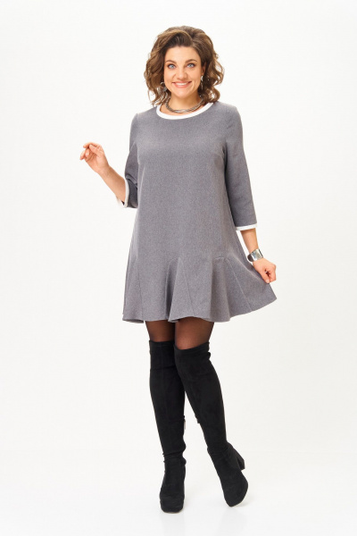 Платье Michel chic 2184 серый - фото 1