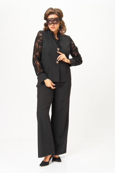 Брюки, жакет Vilena 1130 черный - фото 10