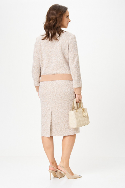 Жакет, юбка Galean Style 903.1 персик_рябь - фото 12