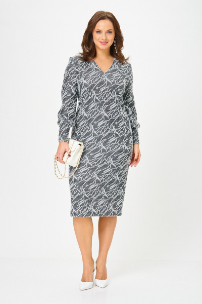 Платье Galean Style 952 графит_штрих - фото 15