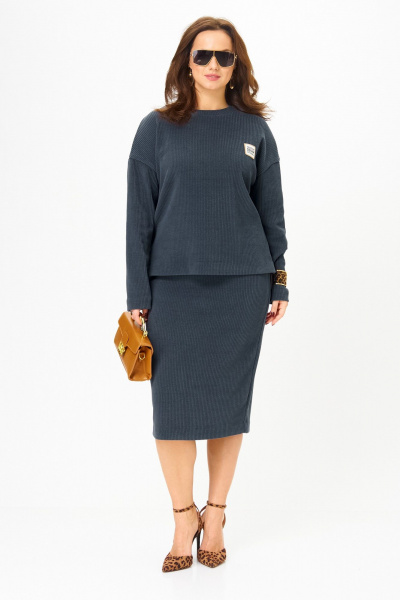 Свитшот, юбка Galean Style 990 темно-синий - фото 18