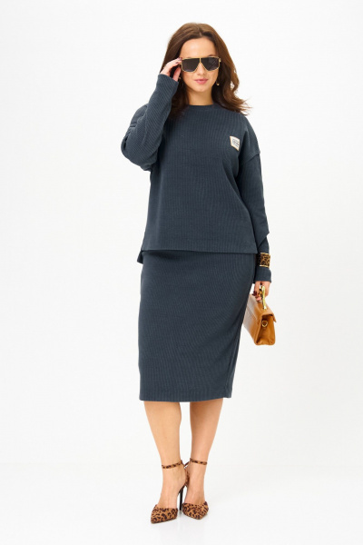 Свитшот, юбка Galean Style 990 темно-синий - фото 15