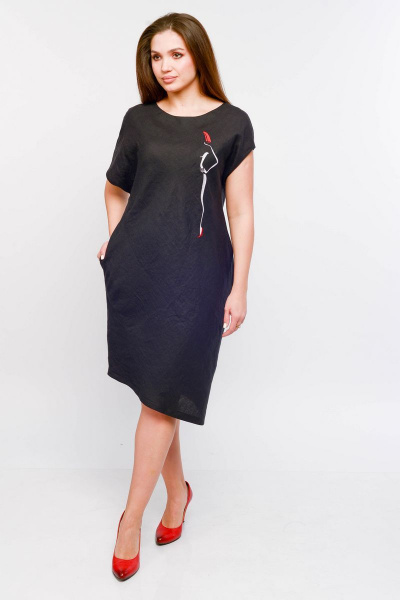 Платье MALI 421-048 черный - фото 3