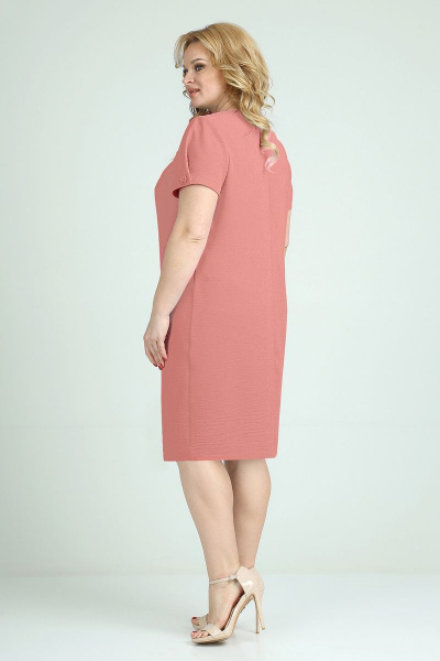 Платье ELGA 01-704 коралл - фото 2