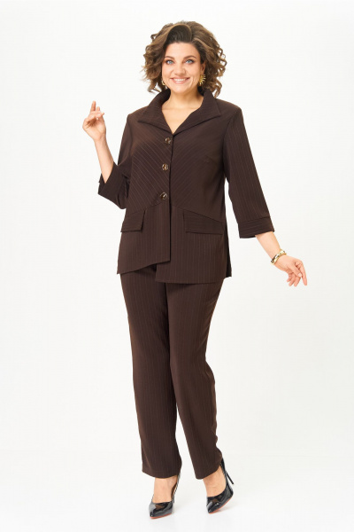 Брюки, жакет ANASTASIA MAK 1311 коричневый - фото 1