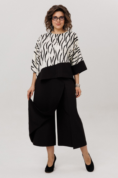 Блуза, кюлоты Anelli 1793.1 базальтовый_гром - фото 9