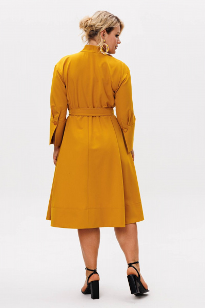 Платье Anastasia 1208.4 горчица - фото 5