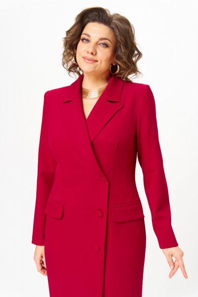 Платье Орхидея 1648 красный - фото 2