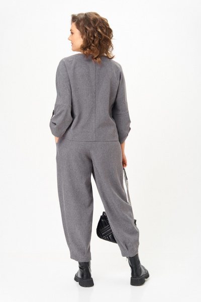 Брюки, жакет Michel chic 1436/1 светло-серый - фото 5