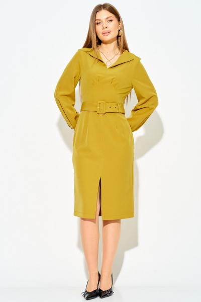 Платье Laikony L-543 лайм_бронз - фото 8