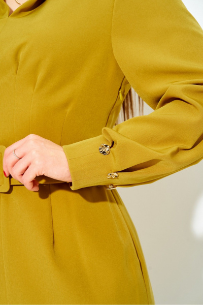 Платье Laikony L-543 лайм_бронз - фото 5