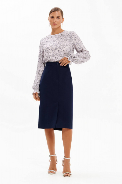 Юбка Nelva 4931 темно-синий - фото 2