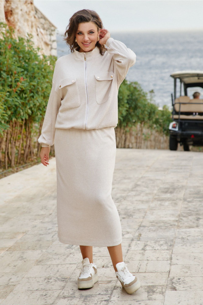 Юбка Vittoria Queen 27773ю бежевый - фото 1