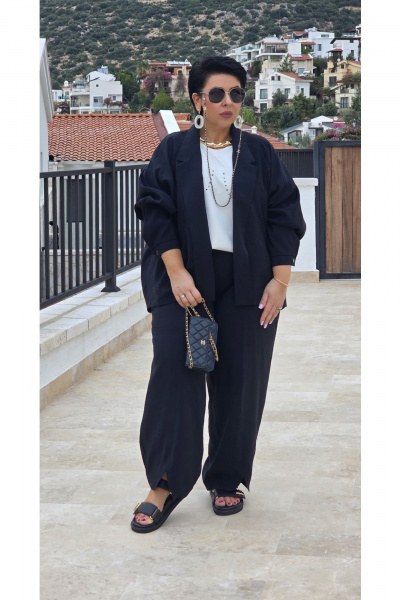 Жакет Vittoria Queen 28553ж черный - фото 7