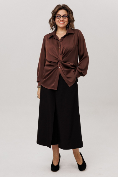 Блуза Anelli 1791 айс_брауни - фото 9