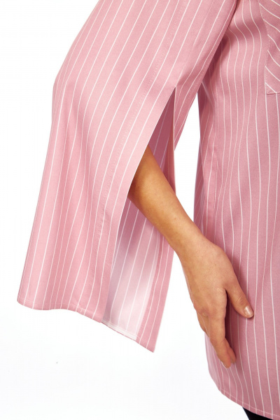 Рубашка Avenue 0350 полоска_розовый+молочный - фото 8