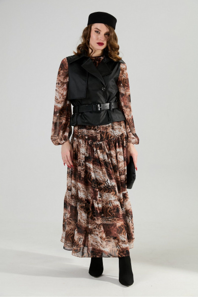 Жилет, ремень NikVa 1026-2 чёрный - фото 1