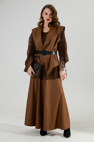 Жилет, ремень NikVa 1027-3 шоколад - фото 11