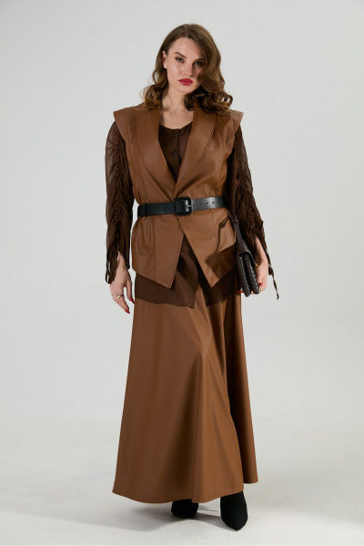 Жилет, ремень NikVa 1027-3 шоколад - фото 10