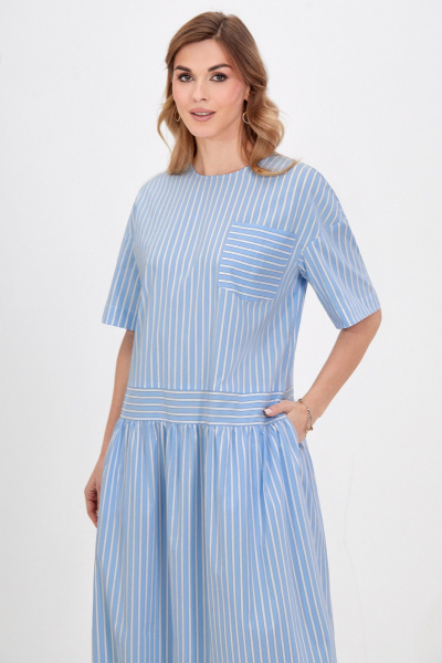 Платье Bazalini 5029 голубой - фото 2