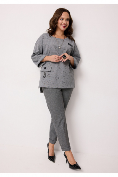 Брюки Твой имидж 2293 черно-белый - фото 5