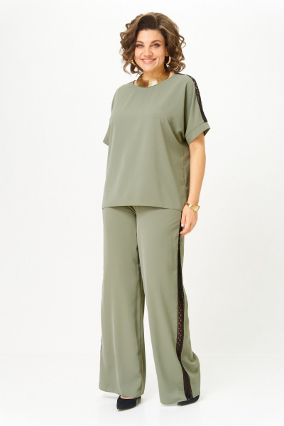 Блуза, брюки Rumoda 2124 зеленый - фото 4