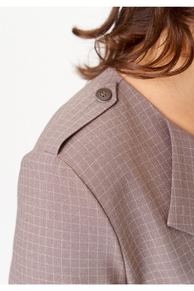 Платье Твой имидж 2322 бежевый_в_клетку - фото 7