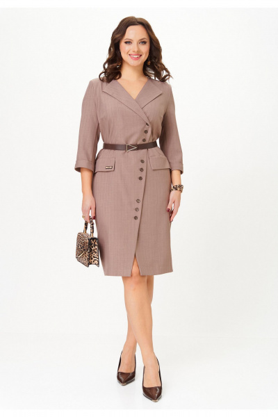 Платье Твой имидж 2326 кофейный_в_полоску - фото 5