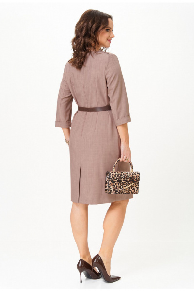 Платье Твой имидж 2326 кофейный_в_полоску - фото 2