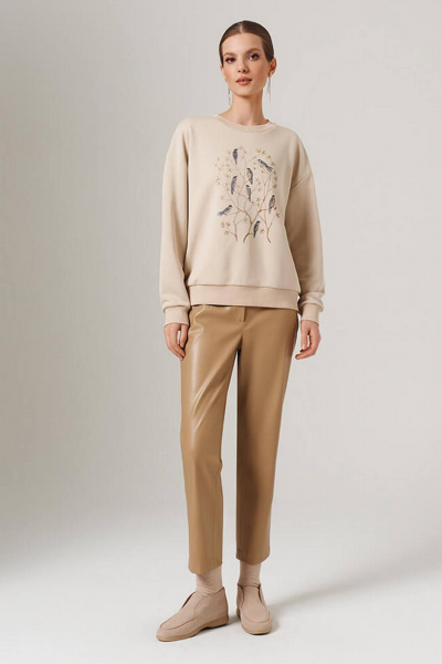 Джемпер Nelva 23088 бежевый - фото 2