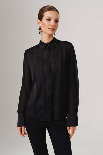 Блуза Nelva 23090 черный - фото 1