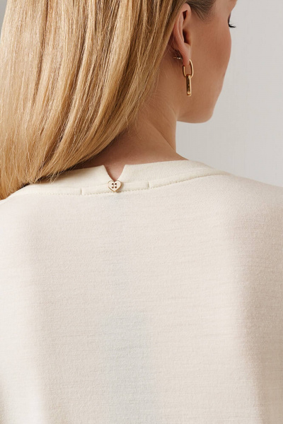 Джемпер Nelva 23095 молочный - фото 6